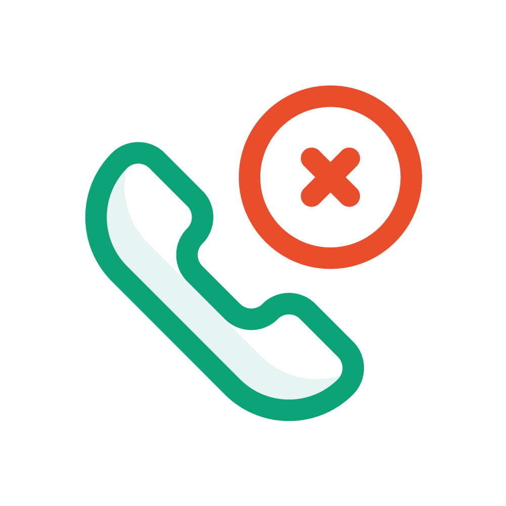 Unbesetztes Telefon